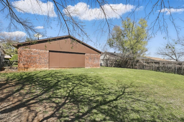 1329 Steinburg Ln, Fort Worth, TX 76134 - view of yard with an outbuilding and fence