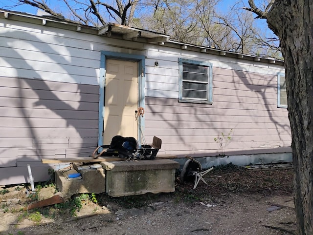 view of home's exterior