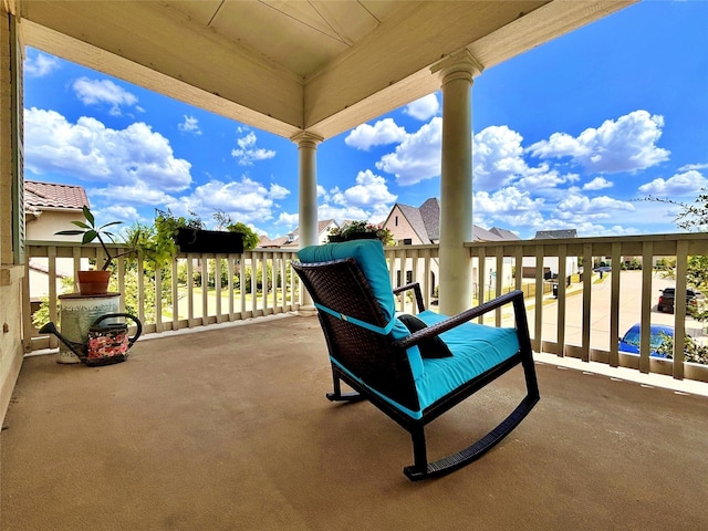 view of balcony