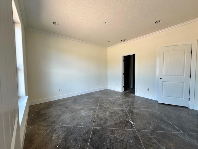 TBD5 Cowley Rd, Whitt, TX 76486 - spare room featuring ornamental molding and a textured ceiling