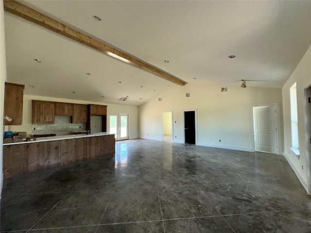 TBD5 Cowley Rd, Whitt, TX 76486 - unfurnished living room with baseboards