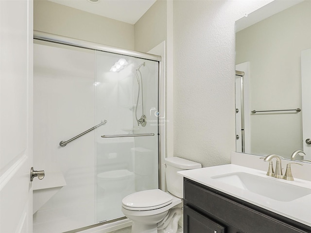 1722 Port Royal Ln, Frisco, TX 75036 - full bathroom with toilet, a stall shower, and vanity