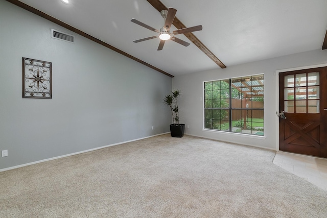 1318 Westpark Dr, Garland, TX 75040 - spare room featuring carpet floors, a ceiling fan, baseboards, and recessed lighting