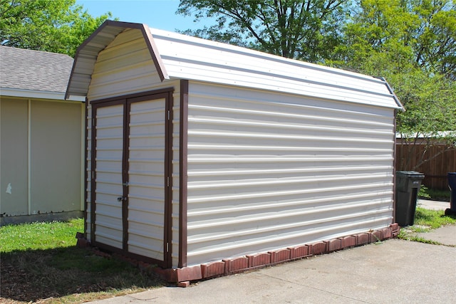 1318 Westpark Dr, Garland, TX 75040 - view of shed with fence