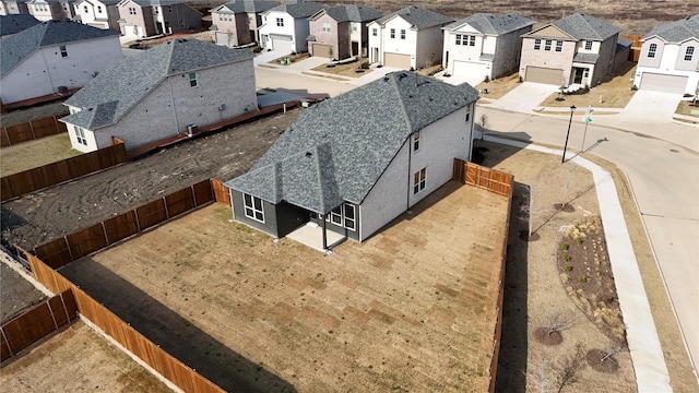 birds eye view of property featuring a residential view