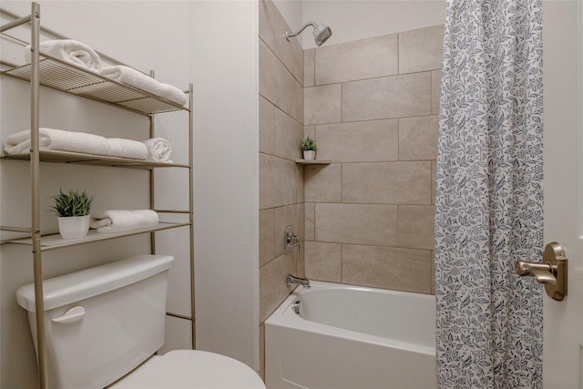 1628 Eleanor Dr, Fort Worth, TX 76052 - full bathroom featuring shower / bathtub combination with curtain and toilet