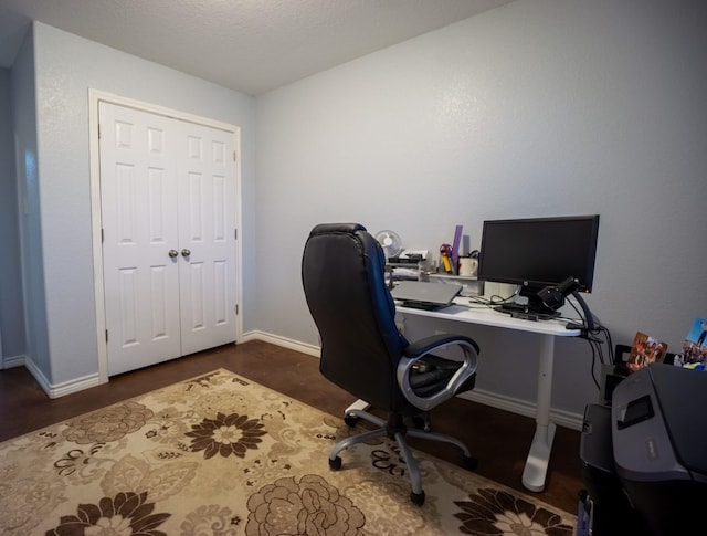 office with baseboards