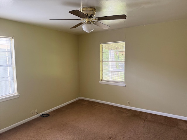 2608 N Hickory St, Sherman, TX 75092 - carpeted spare room with plenty of natural light and a ceiling fan