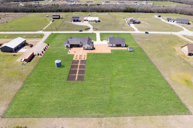 drone / aerial view featuring a rural view