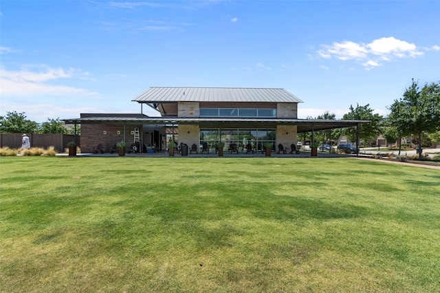 1605 Tahoe Trl, Prosper, TX 75078 - rear view of house with a yard, fence, and a patio area