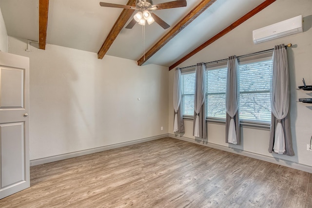 237 Runaway Bay Dr, Runaway Bay, TX 76426 - unfurnished bedroom featuring beam ceiling, visible vents, high vaulted ceiling, and light wood-style flooring