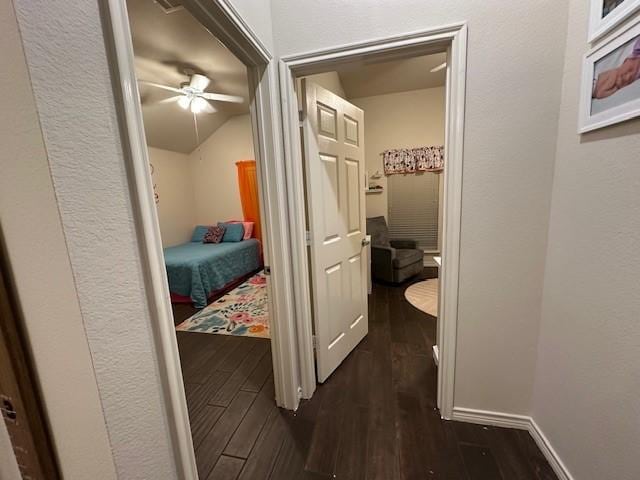 1615 Summerfield Dr, Allen, TX 75002 - hallway featuring dark wood-style flooring
