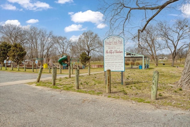 view of community with playground community