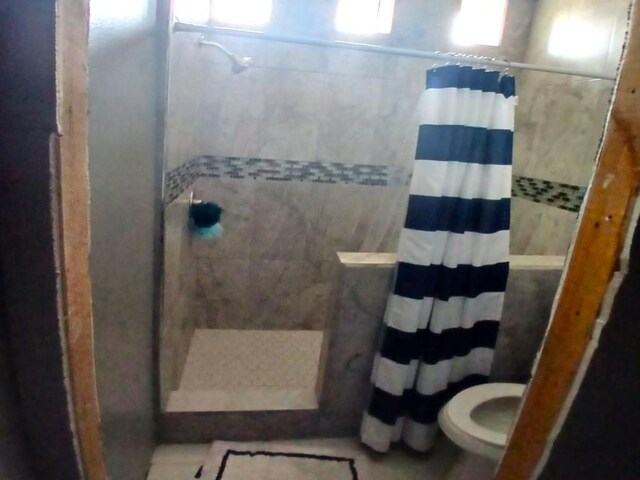 22505 Sunflower Rd, Edcouch, TX 78538 - bathroom with toilet and a tile shower