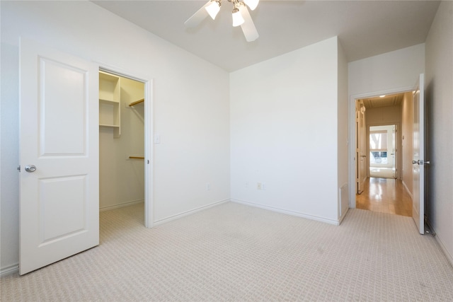1505 Valley Creek Rd, Denton, TX 76205 - unfurnished bedroom with attic access, carpet, a spacious closet, and baseboards