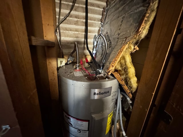 utilities featuring electric water heater