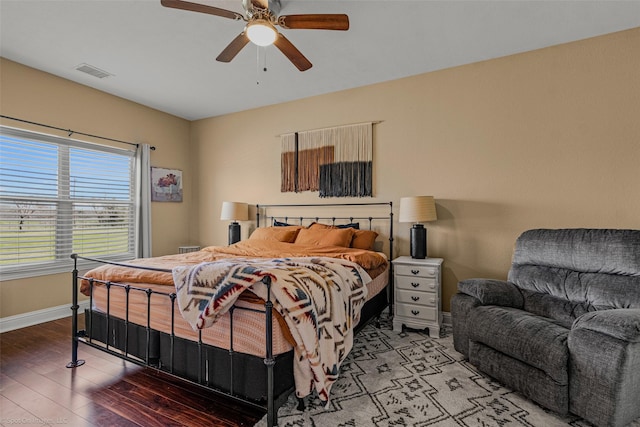 477 Horseshoe Bnd, Royse City, TX 75189 - bedroom featuring light wood finished floors and a ceiling fan