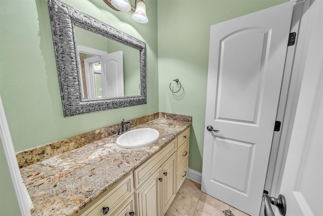 2909 Canyon Creek Dr, Sherman, TX 75092 - bathroom featuring vanity and tile patterned floors
