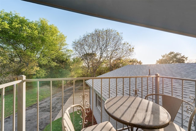 view of balcony