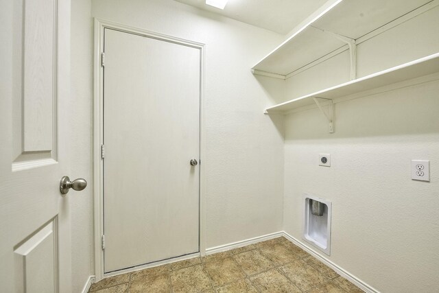 2444 Horseback Trl, Fort Worth, TX 76177 - laundry area featuring hookup for an electric dryer and baseboards