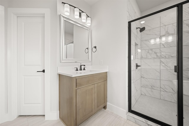 7127 Seagrove Ct, Grand Prairie, TX 75054 - bathroom with a stall shower and vanity
