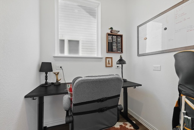 1417 Horizon Way, Northlake, TX 76247 - home office with baseboards and wood finished floors