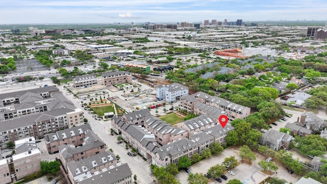 bird's eye view featuring a city view