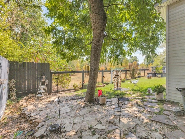 932 Williams St, Rockwall, TX 75087 - fenced backyard with a patio area