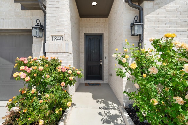 view of exterior entry