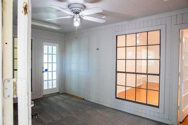 4424 Denver Dr, Plano, TX 75093 - carpeted empty room with ceiling fan