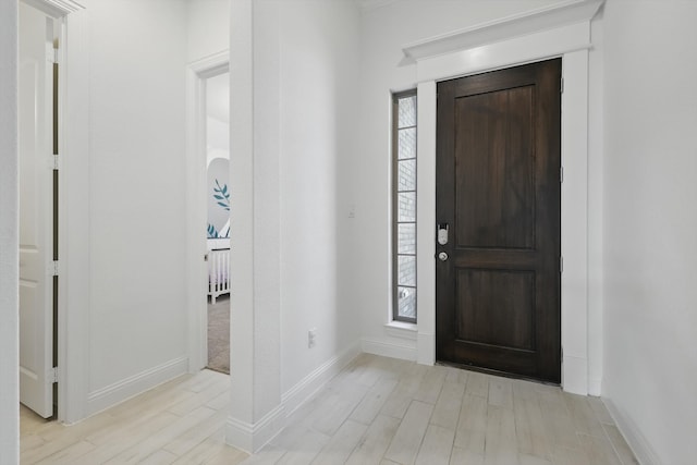 1820 Climbing Ct, Argyle, TX 76226 - foyer entrance with light wood finished floors and plenty of natural light