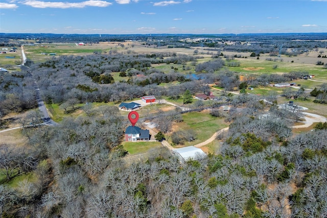 640 County Road 203, Collinsville, TX 76233 - aerial view featuring a rural view