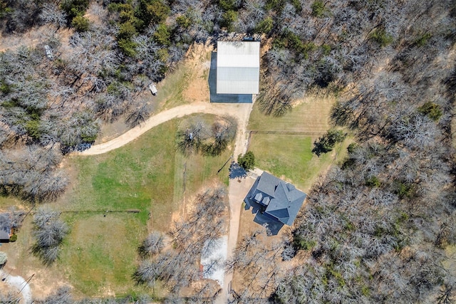640 County Road 203, Collinsville, TX 76233 - birds eye view of property