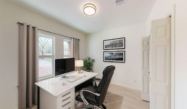 2227 Stoneman St, Dallas, TX 75215 - office area featuring baseboards