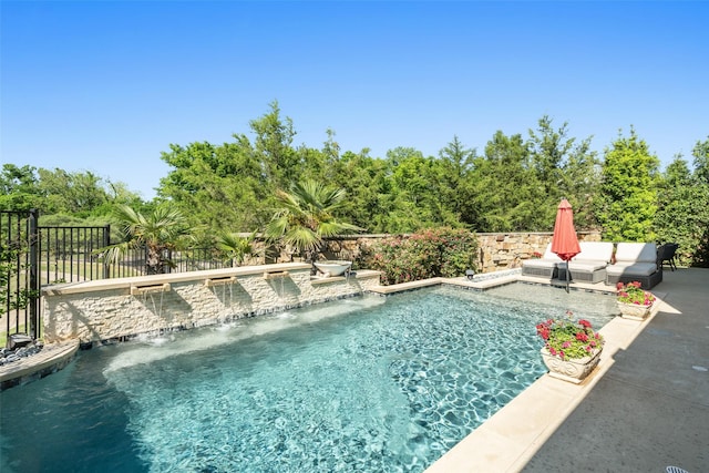4029 Campania Ct, Colleyville, TX 76034 - view of swimming pool with a fenced backyard and a patio
