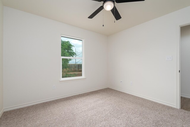5557 N 10th, Abilene, TX 79601 - carpeted empty room with baseboards and ceiling fan