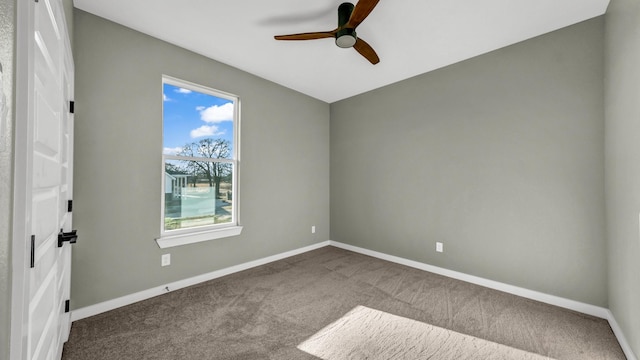 JarTBD Leo Lane, Poolville, TX 76487 - carpeted empty room featuring baseboards and ceiling fan