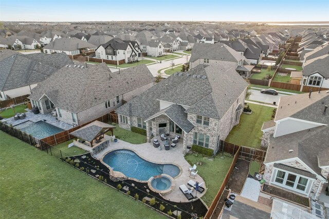 4406 Ravenbank Dr, Rockwall, TX 75087 - drone / aerial view featuring a residential view