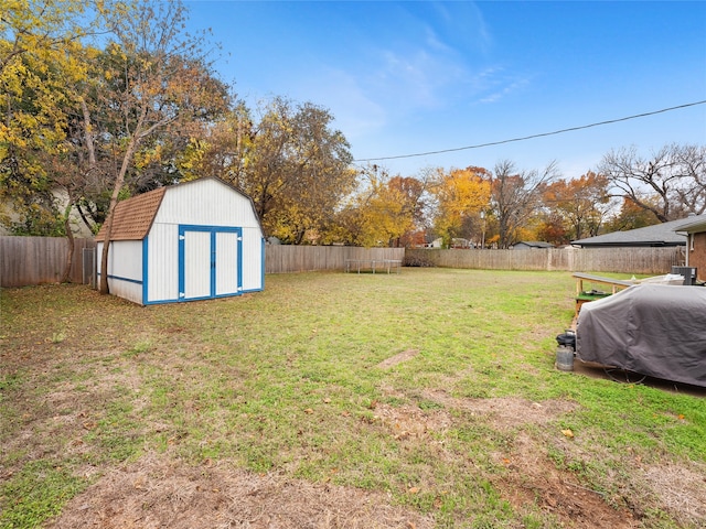3408 Chaffin Dr, Richland Hills, TX 76118 - view of yard featuring a storage shed, an outdoor structure, and a fenced backyard