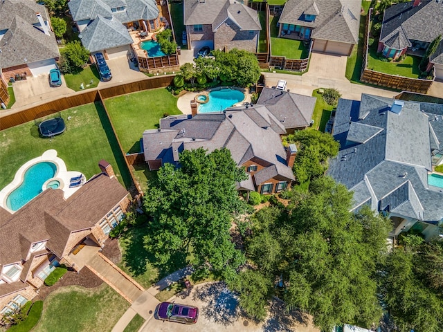 3425 Caleo Ct, Plano, TX 75025 - aerial view of residential area with a pool