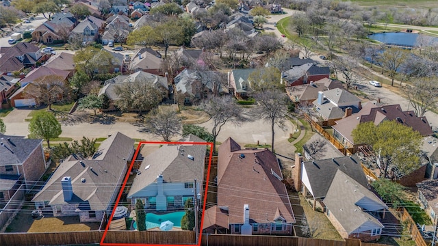 900 Crest Ridge Ct, Irving, TX 75061 - view of property location featuring property parcel outlined and nearby suburban area