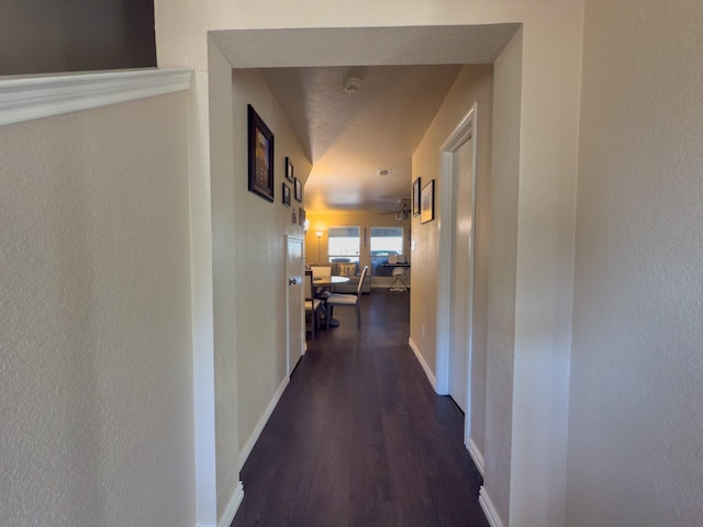 5828 Giddyup Ln, Fort Worth, TX 76179 - hall featuring baseboards and wood finished floors