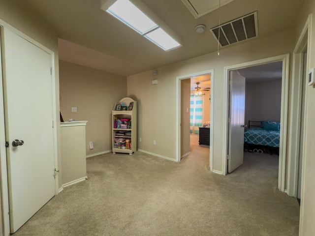 5828 Giddyup Ln, Fort Worth, TX 76179 - interior space with visible vents, baseboards, attic access, and carpet flooring