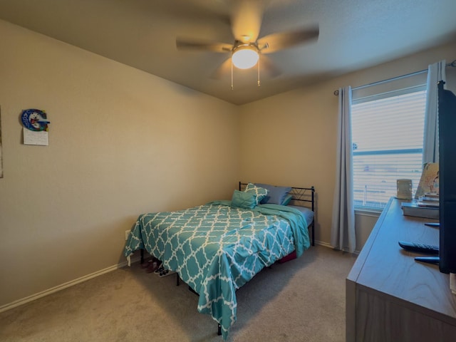 5828 Giddyup Ln, Fort Worth, TX 76179 - bedroom with a ceiling fan, baseboards, and carpet floors
