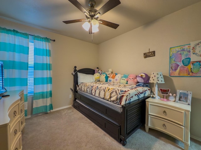5828 Giddyup Ln, Fort Worth, TX 76179 - bedroom featuring ceiling fan, baseboards, and carpet