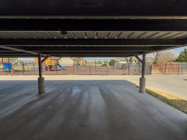 5828 Giddyup Ln, Fort Worth, TX 76179 - covered parking lot with fence and playground community