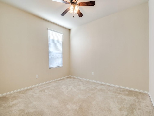 2232 Heaton St, Forney, TX 75126 - empty room featuring light colored carpet, a ceiling fan, and baseboards