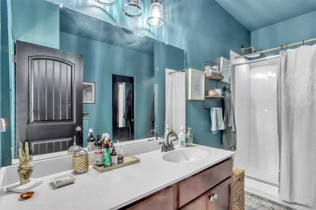 1380 Levi Ln, Forney, TX 75126 - bathroom with vanity and a shower stall
