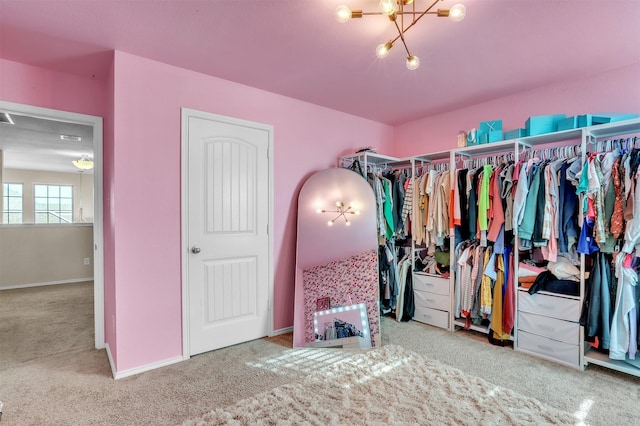 1380 Levi Ln, Forney, TX 75126 - spacious closet with a notable chandelier and carpet
