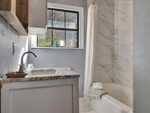 1402 Murphy Ave, Lufkin, TX 75904 - bathroom featuring vanity and shower / tub combo